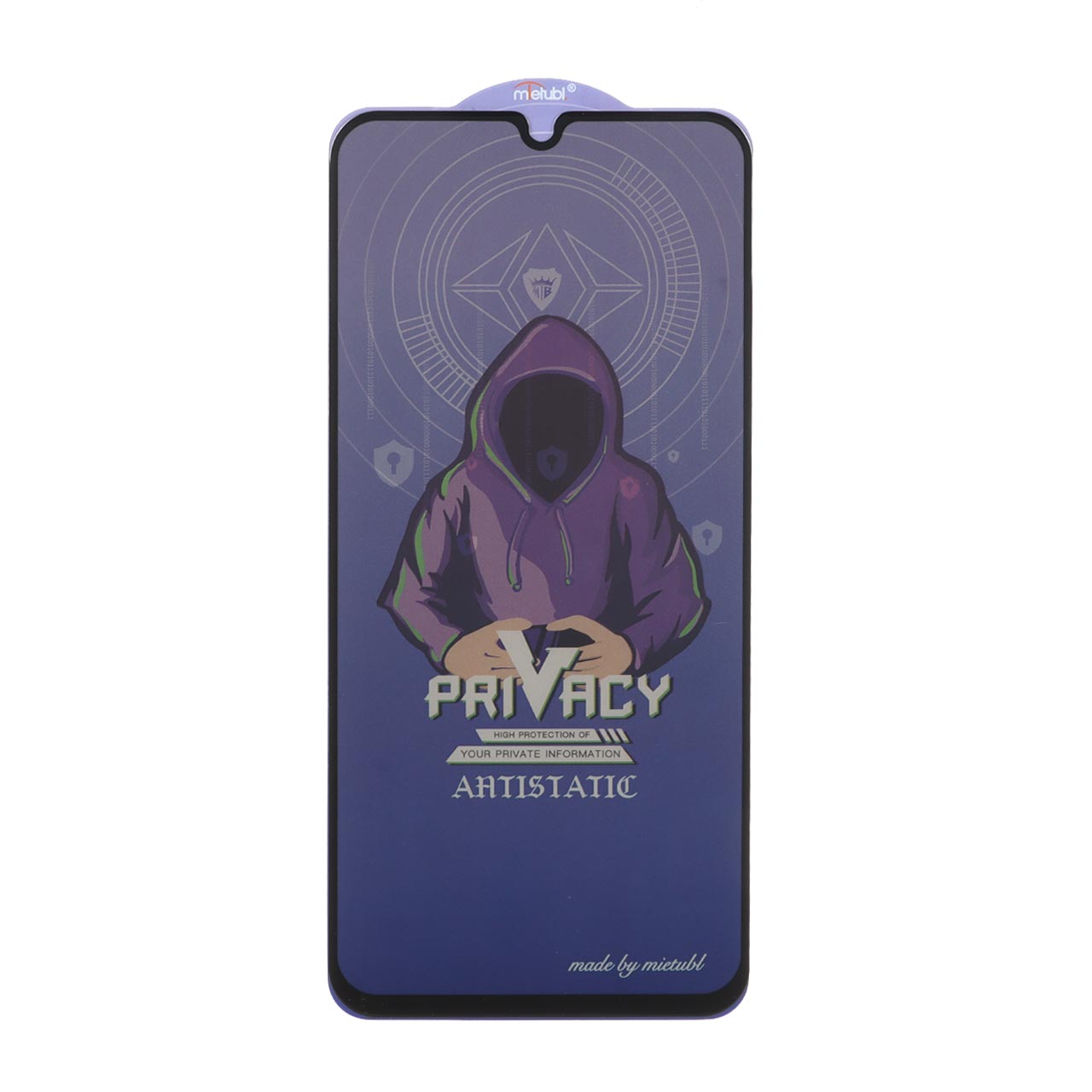 محافظ صفحه نمایش شیشه ای Full Cover Mietubl Anti Static Privacy مدل NTC - Samsung Galaxy A15 / A25 / A24 / M34 / F34